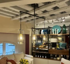 Suspension*Sarah Lavoine Lustre, Vadim Trio, , L104cm, H137cm - noir, laiton