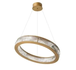 Lustre, Vancouver L, laiton antique, cristal, Ø91cm, H13cm - Eichholtz