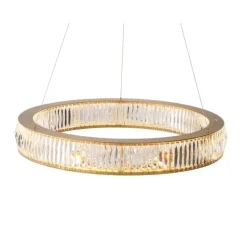 Lustre, Vancouver L, laiton antique, cristal, Ø91cm, H13cm - Eichholtz