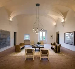 Lustre, Wireflow 0315, noir, LED, dim, DALI Push/ 1-10V, 2700K, 9805 lm, Ø120cm, H161cm - Vibia