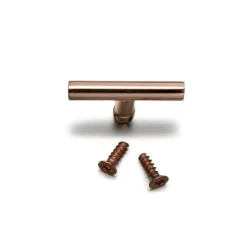 Interrupteur*Fontini Manette pour interrupteur et prise, Do, Simple, Métal cuivre brillant, L4,3cm, H4,3cm -