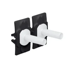 Manette pour interrupteur, Toggle, Simple, Steel white coated, Interrupteur x2, L5,5cm, H5,5cm - Niko