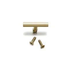 Interrupteur*Fontini Manette pour interrupteur, Do Low, Simple, Laiton doré satiné, L4,3cm, H4,3cm -