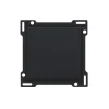Interrupteur*Niko Manette pour interrupteur, Intense et Pure, Simple, Matt black coated, Interrupteur x1, L5,6cm, H5,6cm -