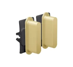 Manette pour interrupteur, Rocker, Simple, Alu gold brushed, Interrupteur x2, L5,5cm, H5,5cm - Niko