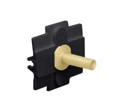 Manette pour interrupteur, Toggle, Simple, Alu gold brushed, Interrupteur x1, L5,5cm, H5,5cm - Niko