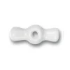Accessoires*Fontini Manette pour interrupteur, Garby, Porcelaine blanc, Lot de 5, L6,5cm, H2,3cm -