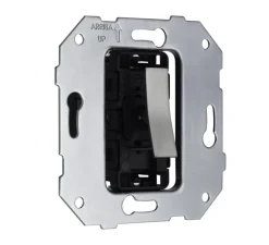 Interrupteur*Font Barcelona Mécanisme, Bridge, Simple, Permutateur x1, Nickel, L8cm, H8cm -