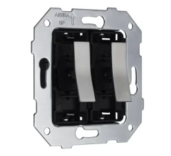 Mécanisme, Bridge, Simple, Poussoir x2, Nickel, L8cm, H8cm - Font Barcelona