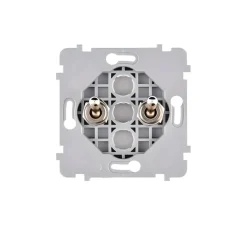 Interrupteur*Modelec Mécanisme, Confidence, Fascination, Simple, Va-et-vient x1 et Levier Poussoir x1, Acier, L3,5cm, H12cm -