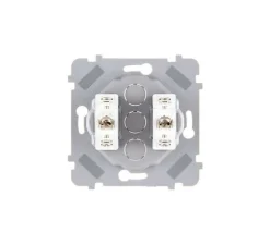 Interrupteur*Modelec Mécanisme, Confidence, Fascination, Interrupteur x2, Va-et-vient x2, Acier, L7cm, H7cm -