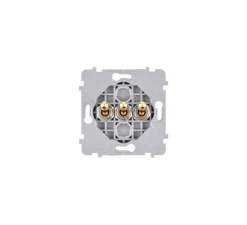 Mécanisme, Confidence, Simple, Va-et-vient x2, Poussoir x1, Laiton, L7,5cm, H7,5cm - Modelec