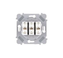 Mécanisme, Confidence, Simple, Va-et-vient x2, Poussoir x1, Acier, L7,5cm, H7,5cm - Modelec