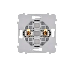 Interrupteur*Modelec Mécanisme, Confidence, Simple, Permutateur x1, Volet roulant x1, Laiton, L7,5cm, H7,5cm -