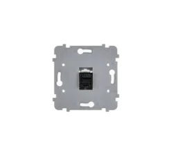 Prise*Modelec Mécanisme, Confidence, Simple, Prise-RJ45 x1 Cat6A blindé, Noir, L7,5cm, H7,5cm -