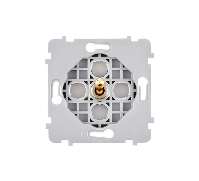 Interrupteur*Modelec Mécanisme, Confidence, Simple, Poussoir x1, Doré, L3,5cm, H12cm -