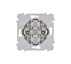 Interrupteur*Modelec Mécanisme, Confidence, Simple, Poussoir x2, Acier, L3,5cm, H12cm -