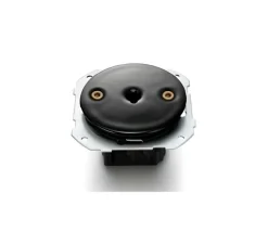 Interrupteur*Fontini Mécanisme, Do Low, Simple, Porcelaine noir, Va-et-vient x1, L7,2cm, H7,2cm -