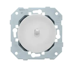 Mécanisme, DOM, Simple, Permutateur x1, Blanc glossy, L7,1cm, H7,1cm - Fontini