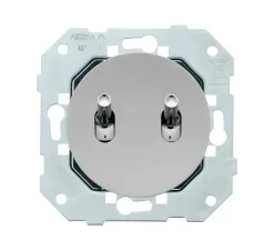 Mécanisme, DOM, Simple, Va-et-vient x1, Poussoir x1, Aluminium, L7,1cm, H7,1cm - Fontini