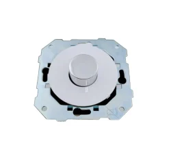 Mécanisme, DOM, Simple, Variateur x1, Blanc glossy, L7,1cm, H7,1cm - Fontini