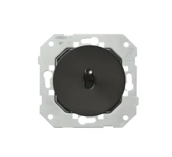 Interrupteur*Fontini Mécanisme, DOM, Simple, Volet roulant x1, Noir, L7,1cm, H7,1cm -