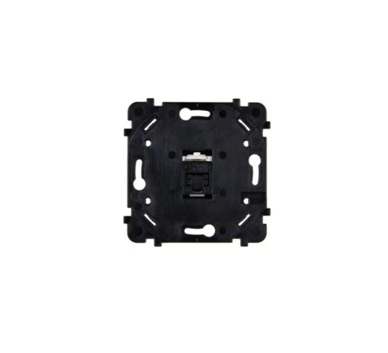 Prise*Modelec Mécanisme, Désir, Simple, Prise-RJ45 Cat6A blindé noir x1, L7,5cm, H7,5cm -