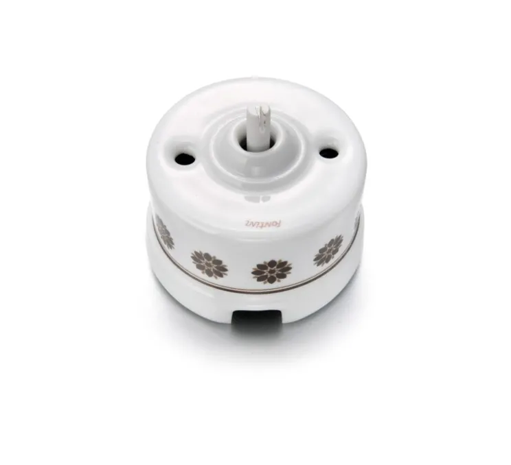 Mécanisme, Garby, Simple, Décor marron et or, Va-et-vient x1, L6,6cm, H6,6cm - Fontini