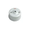 Accessoires*Fontini Mécanisme, Garby, Simple, Porcelaine blanc, Sortie de câble x1, L6,45cm, H6,45cm -