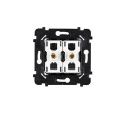 Mécanisme, Hitera, Simple, Volet roulant poussoir x2, Laiton, L7,5cm, H7,5cm - Modelec