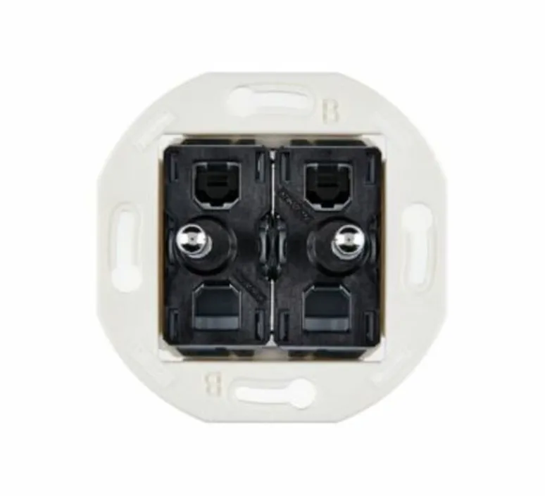 Interrupteur*Modelec Mécanisme, Iris, Rond, Va-et-vient ou poussoir x2, Acier, L7,5cm, H7,5cm -