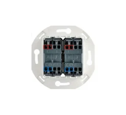 Mécanisme, Iris, Rond, Va-et-vient ou poussoir x2, Noir, L7,5cm, H7,5cm - Modelec