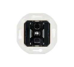 Interrupteur*Modelec Mécanisme, Iris, Rond, Va-et-vient ou poussoir x1, Acier, L7,5cm, H7,5cm -