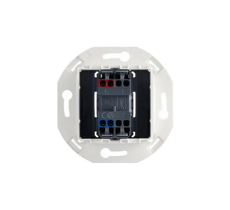 Interrupteur*Modelec Mécanisme, Iris, Rond, Va-et-vient ou poussoir x1, Acier, L7,5cm, H7,5cm -