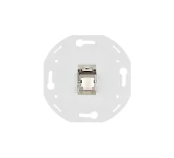 Prise*Modelec Mécanisme, Iris, Simple, Prise-RJ45 CAT6A blindé 3M x1, L7,5cm, H7,5cm -