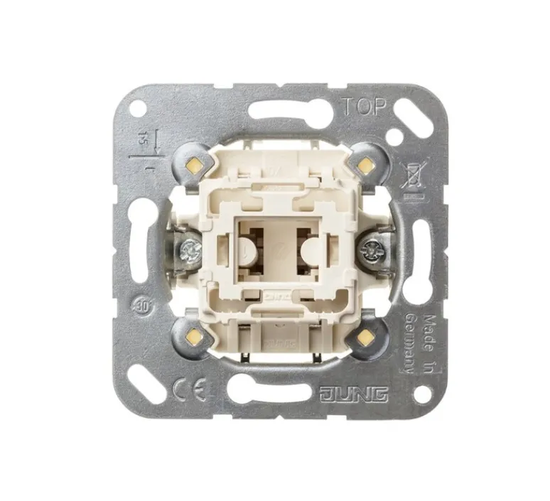 Interrupteur*Jung Mécanisme, LS 990, Simple, Permutateur x1, L7cm, H7cm -