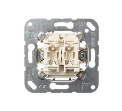 Interrupteur*Jung Mécanisme, LS 990, Simple, Poussoir x2, L7cm, H7cm -