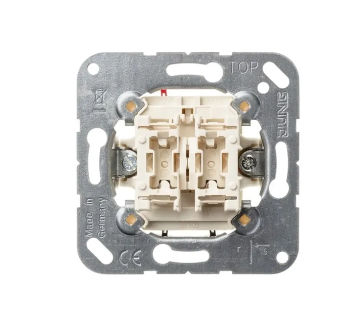 Mécanisme, LS 990, Simple, Poussoir à vis x2, L7cm, H7cm - Jung