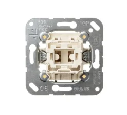 Interrupteur*Jung Mécanisme, LS 990, Simple, Poussoir x1, L7cm, H7cm -