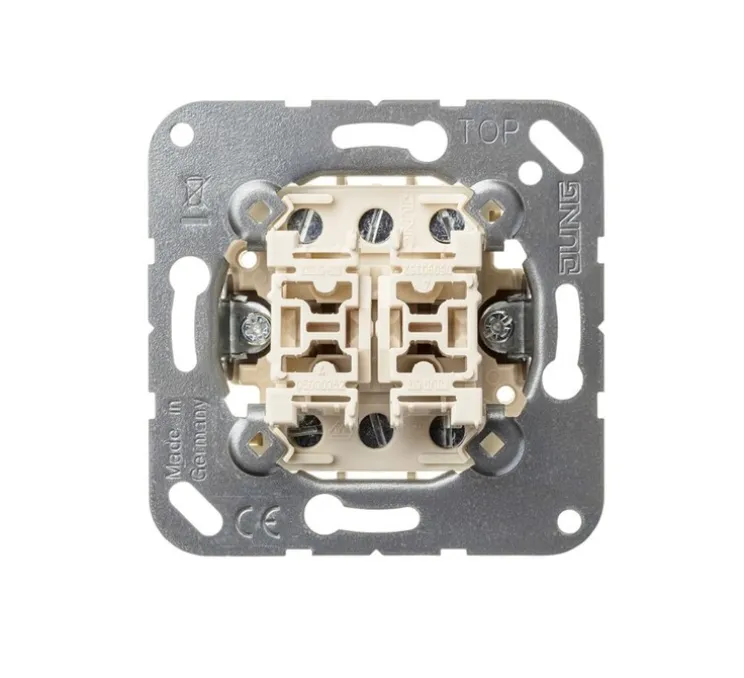 Mécanisme, LS 990, Simple, Va-et-vient x1, Poussoir x1, L7cm, H7cm - Jung