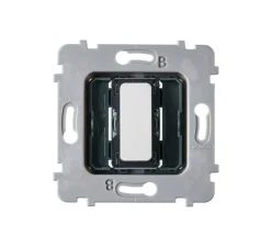 Mécanisme, M, Simple, Va-et-vient ou poussoir x1, Nickel sablé, L7,5cm, H7,5cm - Modelec