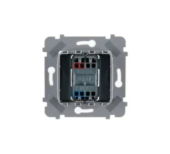 Mécanisme, M, Simple, Va-et-vient ou poussoir x1, Nickel brossé, L7,5cm, H7,5cm - Modelec