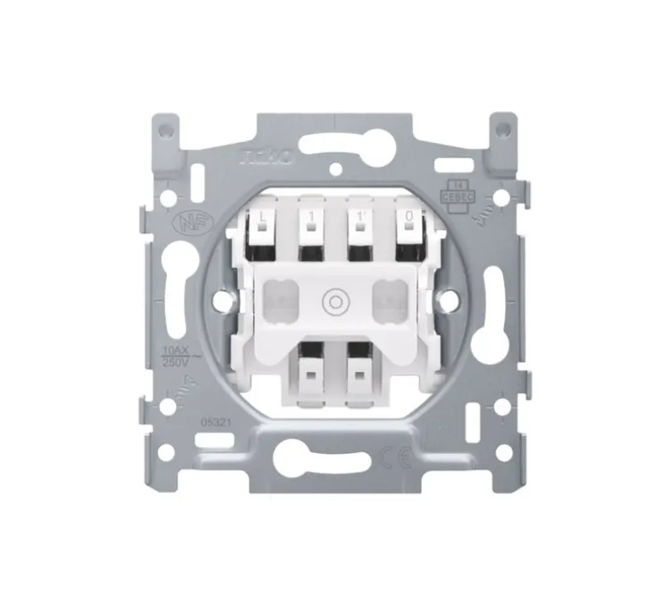 Mécanisme, Pure, Simple, Poussoir NO/NF x1, L7,3cm, H7,1cm - Niko