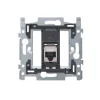 Prise*Niko Mécanisme, Pure, Simple, Prise-RJ45 STP Cat 6A x1, L7,35cm, H7,35cm -