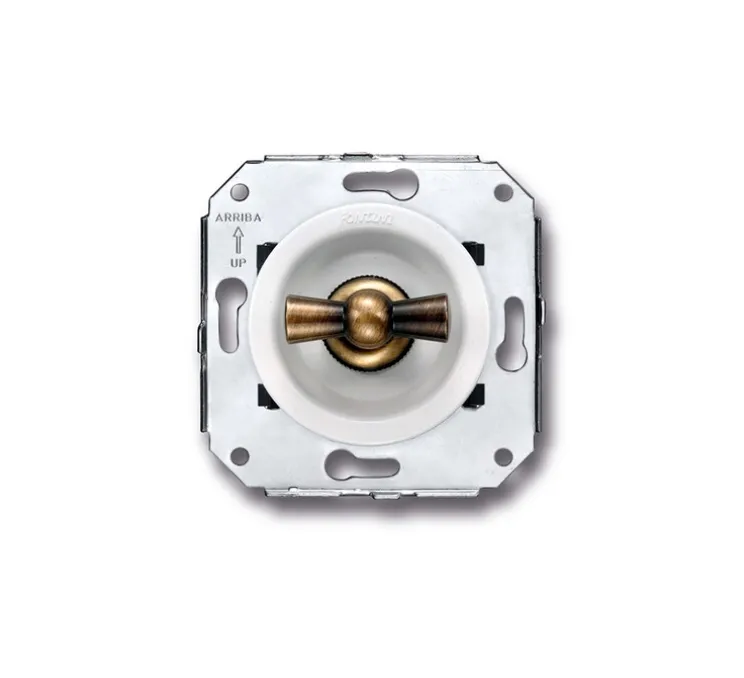 Mécanisme, Venezia, Simple, Va-et-vient x1, Bronze ancien et blanc, L9cm, H9cm - Fontini