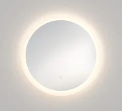 Miroir lumineux, Ascot 650 Round, blanc et argent, IP44, LED, 2700-6000K, 620-670 lm, L65cm, H65cm - Astro