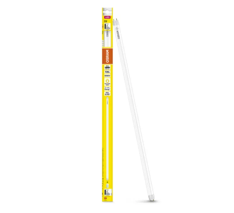Ampoule*Osram Pack de 8, Ampoule LED, G13,TUBE T8 , , 3000K, 720 lm, Ø2,68cm, L60cm - blanc