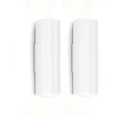 PACK DUO Applique murale, RAY mini 2.0, blanc, Ø6,7cm, H20cm - Wever&Ducré