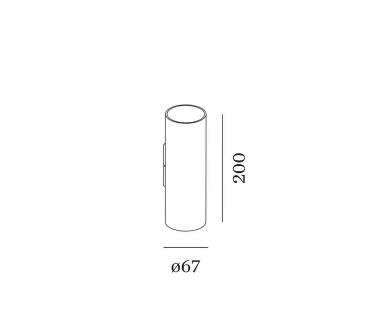 PACK DUO Applique murale, RAY mini 2.0, blanc, Ø6,7cm, H20cm - Wever&Ducré