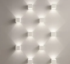 Applique*Nedgis PACK DUO, Applique, Vertbois, plâtre, prêt à peindre, Charlotte, Square Simple, , L11,5cm, H11,5cm - blanc